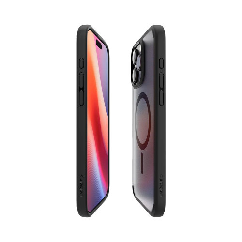 Чехол-накладка (силиконовый) Apple iPhone 16 Pro Spigen Ultra Hybrid MagSafe Frost Black (ACS08134)