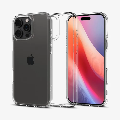 Чехол-накладка (силиконовый) Apple iPhone 16 Pro Spigen Ultra Hybrid Crystal Clear (ACS08121)