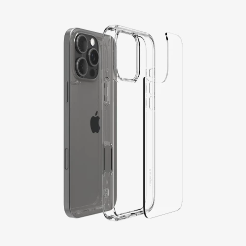 Чехол-накладка (силиконовый) Apple iPhone 16 Pro Spigen Ultra Hybrid Crystal Clear (ACS08121)
