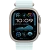 Apple Watch Ultra 2 GPS + Cellular 49mm Natural Titanium Case w. Ice Blue Ocean Band (MYT03+MXTF3)