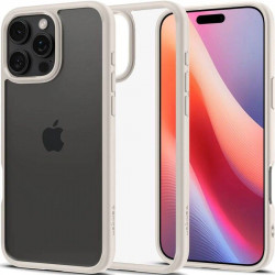 Чохол-накладка (силіконовий) Apple iPhone 16 Pro Max Spigen Ultra Hybrid Natural Titanium (ACS08385)