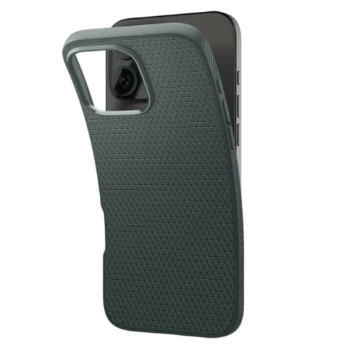 Чехол-накладка (силиконовый) Apple iPhone 16 Pro Max Spigen Liquid Air Abyss Green (ACS07990)