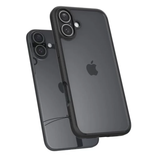 Чохол-накладка (силіконовий) Apple iPhone 16 Spigen Ultra Hybrid Matte Black (ACS08201)