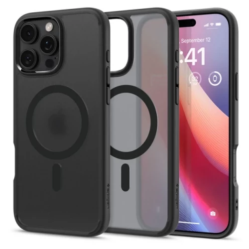 Чехол-накладка (силиконовый) Apple iPhone 16 Pro Max Spigen Ultra Hybrid MagSafe Frost Black (ACS08003)