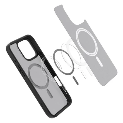 Чехол-накладка (силиконовый) Apple iPhone 16 Pro Max Spigen Ultra Hybrid MagSafe Frost Black (ACS08003)