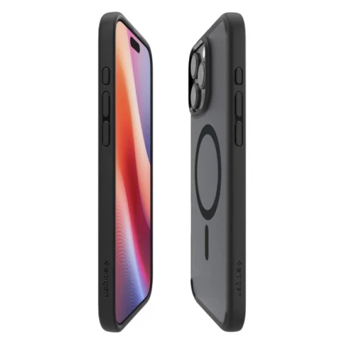 Чехол-накладка (силиконовый) Apple iPhone 16 Pro Max Spigen Ultra Hybrid MagSafe Frost Black (ACS08003)