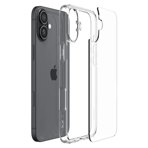 Чохол-накладка (силіконовий) Apple iPhone 16 Spigen Ultra Hybrid Crystal Clear (ACS08197)