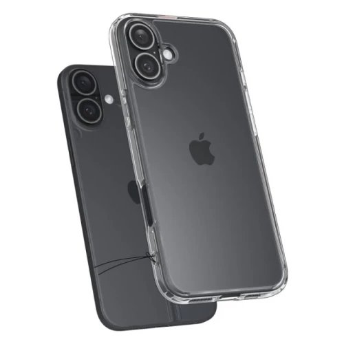 Чохол-накладка (силіконовий) Apple iPhone 16 Spigen Ultra Hybrid Crystal Clear (ACS08197)
