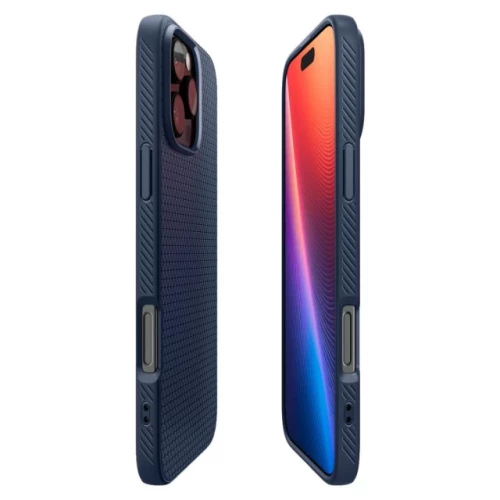 Чехол-накладка (силиконовый) Apple iPhone 16 Pro Max Spigen Liquid Air Blue (ACS07989)