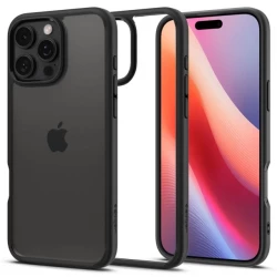 Чохол-накладка (силіконовий) Apple iPhone 16 Pro Max Spigen Ultra Hybrid Matte Black (ACS07996)