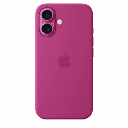 Чохол-накладка (силіконовий) Apple iPhone 16 Silicone Case with MagSafe Fuchsia (MYY53)