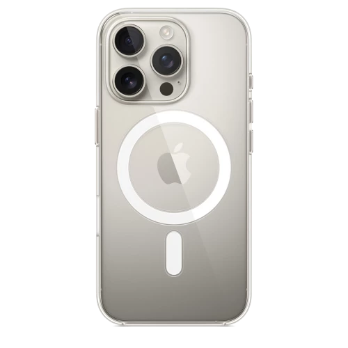 Чехол-накладка (пластиковый) Apple iPhone 16 Pro Clear Case with MagSafe (MA7E4)