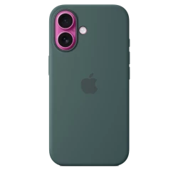 Чохол-накладка (силіконовий) Apple iPhone 16 Silicone Case with MagSafe Lake Green (MYY83)