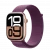 Apple Watch Series 10 GPS 46mm Rose Gold Aluminum Case w. Plum Sport Loop (MWWV3)
