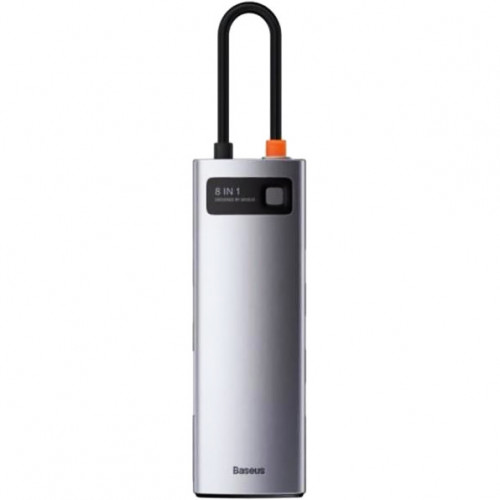 Baseus Metal Gleam Series 8-in-1 Type-C Gray (CAHUB-CV0G)