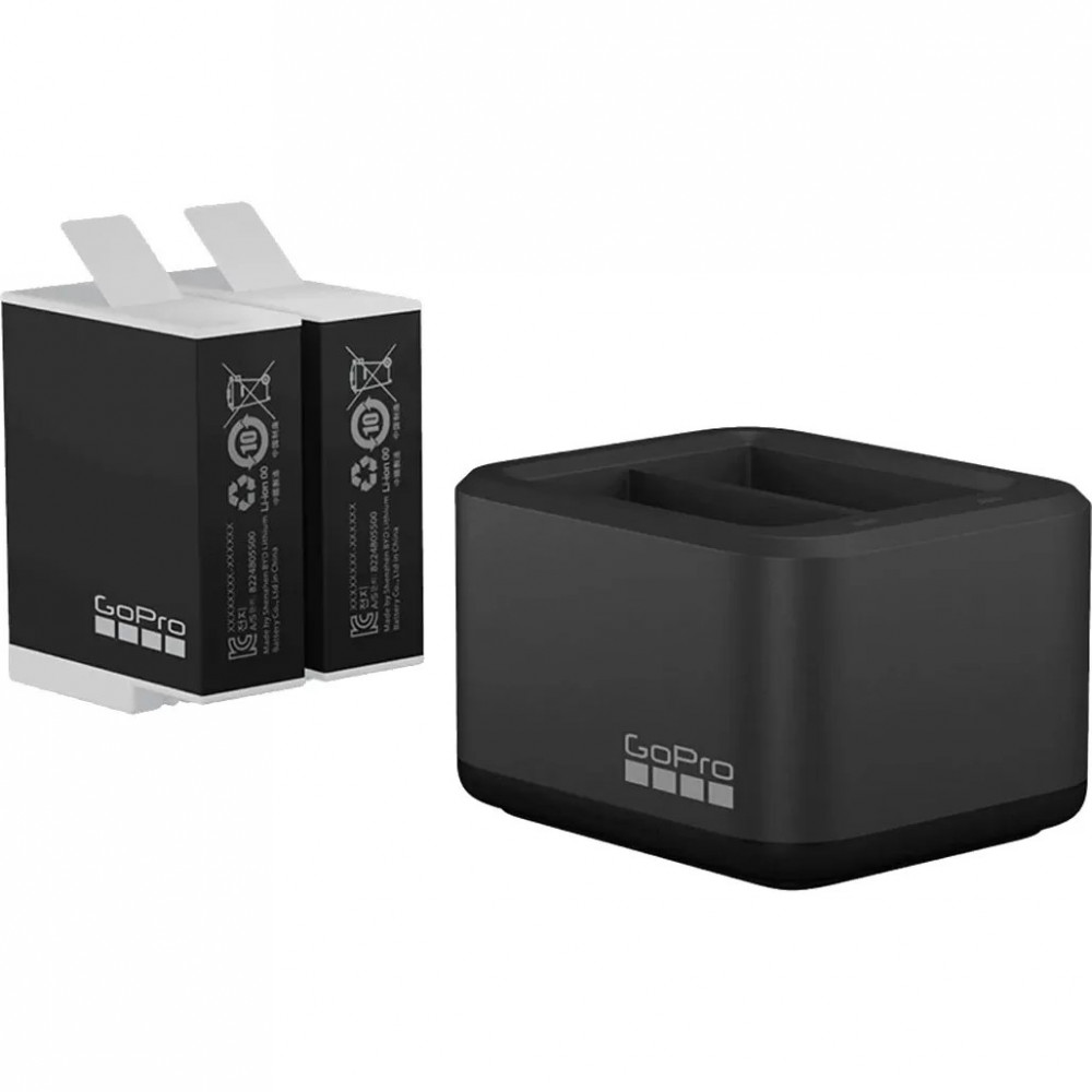 GoPro Dual Battery Charger + battery Enduro 2 pcs for HERO11/10/9 (ADDBD-211)