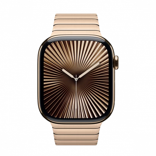 Apple Watch Series 10 GPS + Cellular 46mm Gold Titanium Case w. Gold Link Bracelet (MX183+MXMH3)