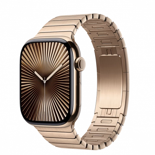 Apple Watch Series 10 GPS + Cellular 46mm Gold Titanium Case w. Gold Link Bracelet (MX183+MXMH3)
