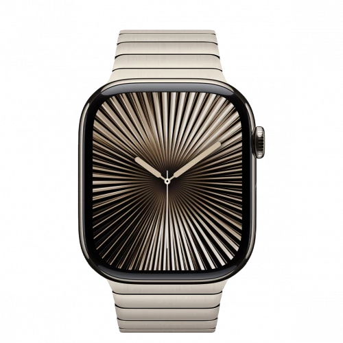 Apple Watch Series 10 GPS + Cellular 46mm Natural Titanium Case w. Natural Link Bracelet (MX163+MXMF3)