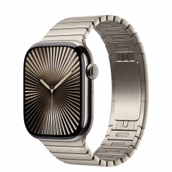 Apple Watch Series 10 GPS + Cellular 46mm Natural Titanium Case w. Natural Link Bracelet (MX163+MXMF3)