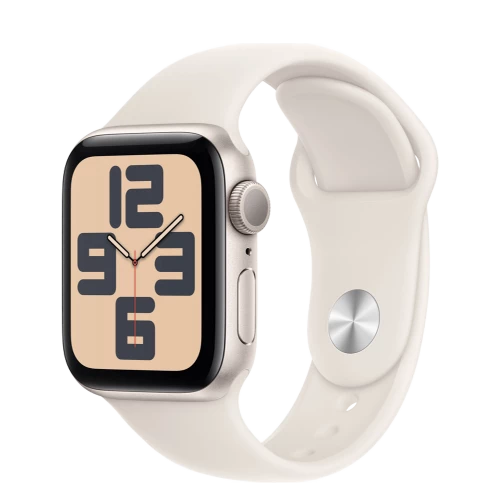 Apple Watch SE 2 GPS 44mm Starlight Aluminium Case w. Starlight Sport Band - M/L (MXEV3)