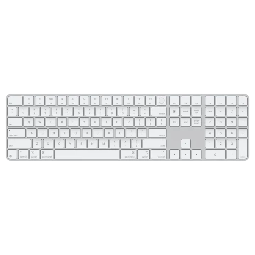 Apple Magic Keyboard with Touch ID and Numeric Keypad for Mac with Apple silicon USB-C White Keys (MXK73)