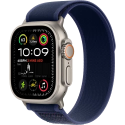 Apple Watch Ultra 2 GPS + Cellular 49mm Natural Titan. Case w. Blue Trail Loop - S/M (MX4J3)