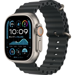 Apple Watch Ultra 2 GPS + Cellular 49mm Natural Titanium Case w. Black Ocean Band (MYT03+MXTL3) (Відмінний стан)