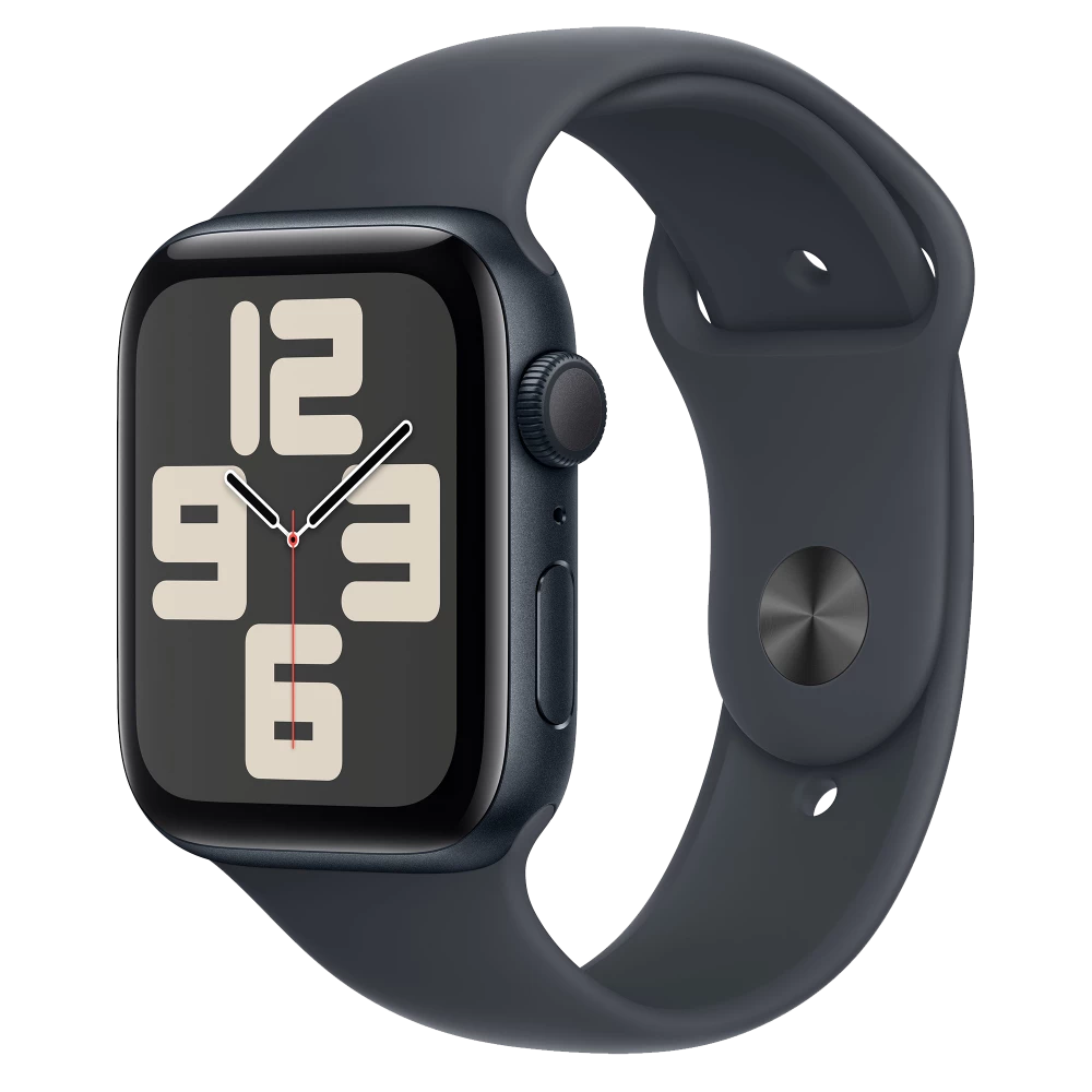 Apple Watch SE 2 GPS 44mm Midnight Aluminium Case w. Midnight Sport Band - M/L (MXEK3)