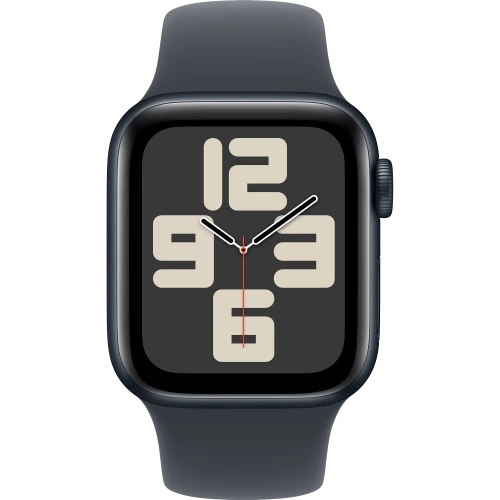 Apple Watch SE 2 GPS 40mm Midnight Aluminium Case w. Midnight Sport Band - M/L (MXE93)