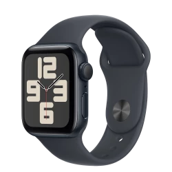 Apple Watch SE 2 GPS 40mm Midnight Aluminium Case w. Midnight Sport Band - M/L (MXE93)