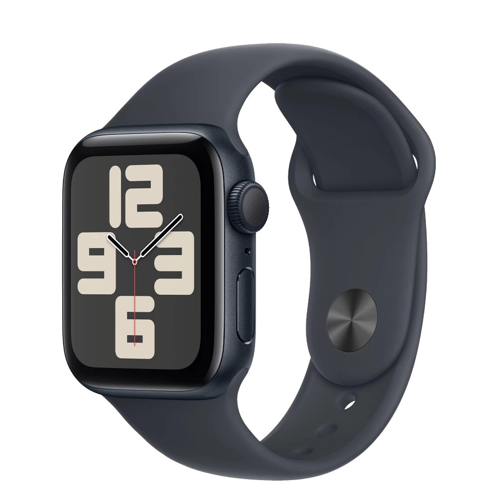 Apple Watch SE 2 GPS 40mm Midnight Aluminium Case w. Midnight Sport Band - M/L (MXE93)