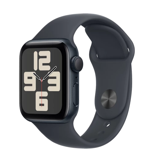 Apple Watch SE 2 GPS 40mm Midnight Aluminium Case w. Midnight Sport Band - M/L (MXE93)