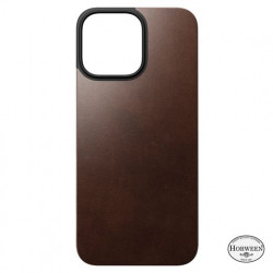 Чохол-накладка (шкіряний) Apple iPhone 16 Pro Max NOMAD Horween® Magnetic Leather Magnetic Leather Back with Magsafe Rustic Brown