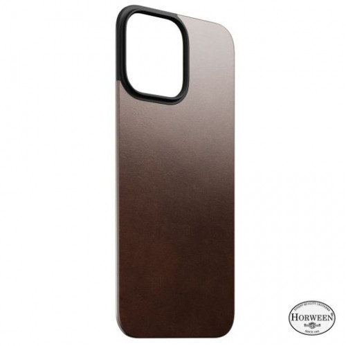 Чохол-накладка (шкіряний) Apple iPhone 16 Pro Max NOMAD Horween® Magnetic Leather Magnetic Leather Back with Magsafe Rustic Brown