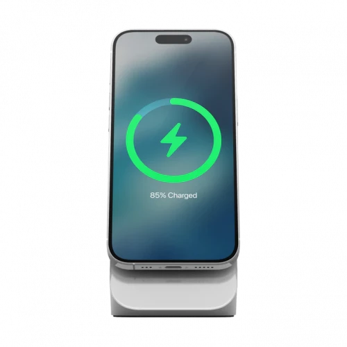 Nomad Stand One Magsafe Charger 15W (2nd Gen) Silver