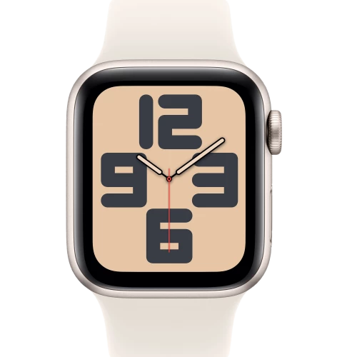 Apple Watch SE 2 GPS 40mm Starlight Aluminium Case w. Starlight Sport Band - M/L (MXEG3)