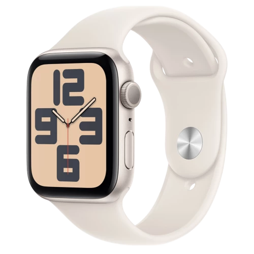 Apple Watch SE 2 GPS 44mm Starlight Alu. Case w. Starlight Sport Band - S/M (MXEU3)