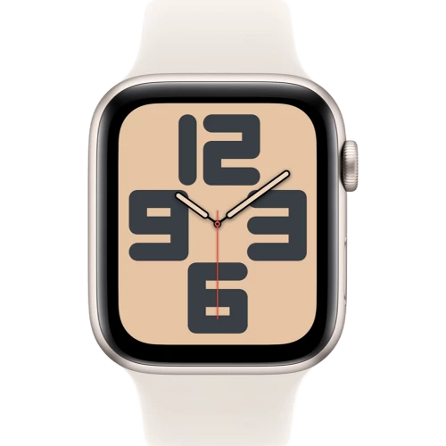 Apple Watch SE 2 GPS 44mm Starlight Alu. Case w. Starlight Sport Band - S/M (MXEU3)