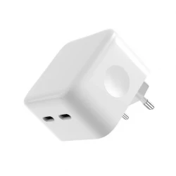 Зарядний пристрій 35W Dual USB-C Port Compact Power Adapter EU High Copy