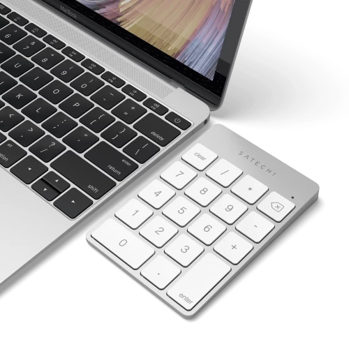 Клавиатура Satechi Aluminum Slim Rechargeable Bluetooth Keypad Silver (ST-SALKPS)