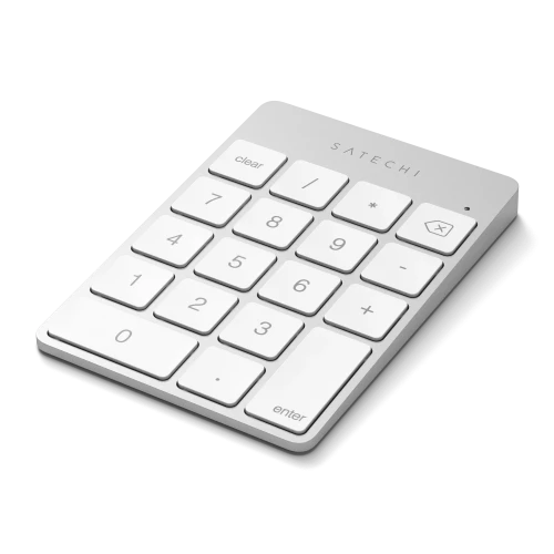 Клавиатура Satechi Aluminum Slim Rechargeable Bluetooth Keypad Silver (ST-SALKPS)