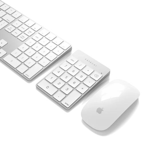 Клавиатура Satechi Aluminum Slim Rechargeable Bluetooth Keypad Silver (ST-SALKPS)