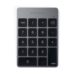 Клавіатура Satechi Aluminum Slim Rechargeable Bluetooth Keypad Space Gray (ST-SALKPM)