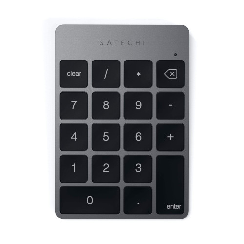 Клавиатура Satechi Aluminum Slim Rechargeable Bluetooth Keypad Space Gray (ST-SALKPM)
