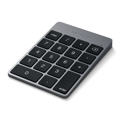 Клавиатура Satechi Aluminum Slim Rechargeable Bluetooth Keypad Space Gray (ST-SALKPM)