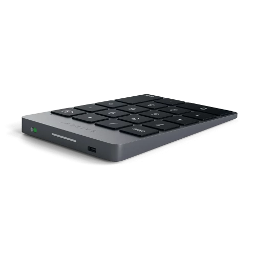 Клавиатура Satechi Aluminum Slim Rechargeable Bluetooth Keypad Space Gray (ST-SALKPM)