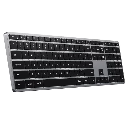 Клавіатура Satechi Slim X3 Bluetooth Backlit Keyboard Space Gray (ST-BTSX3M)