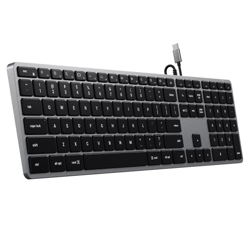 Клавіатура Satechi Slim W3 Wired Backlit Keyboard (ST-UCSW3M)