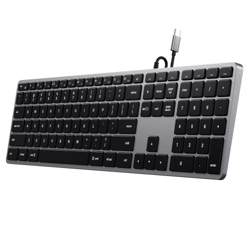 Клавіатура Satechi Slim W3 Wired Backlit Keyboard (ST-UCSW3M)